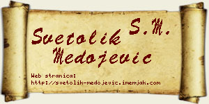 Svetolik Medojević vizit kartica